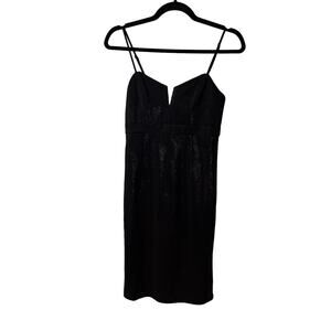 NWT Bardot Black Freida Fringe Sleeveless Mini Dress Size Small